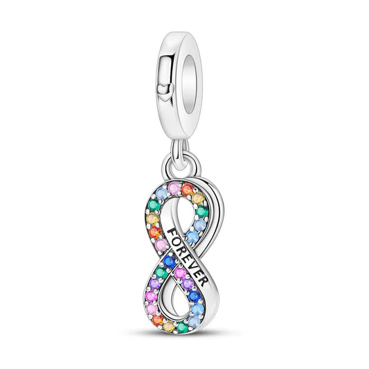 Rainbow Forever Infinity Dangle Charm