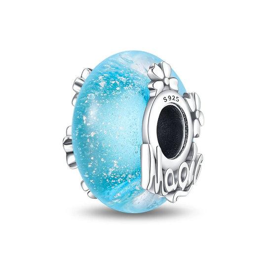 Ocean Blue Mooli Murano Bead Charm